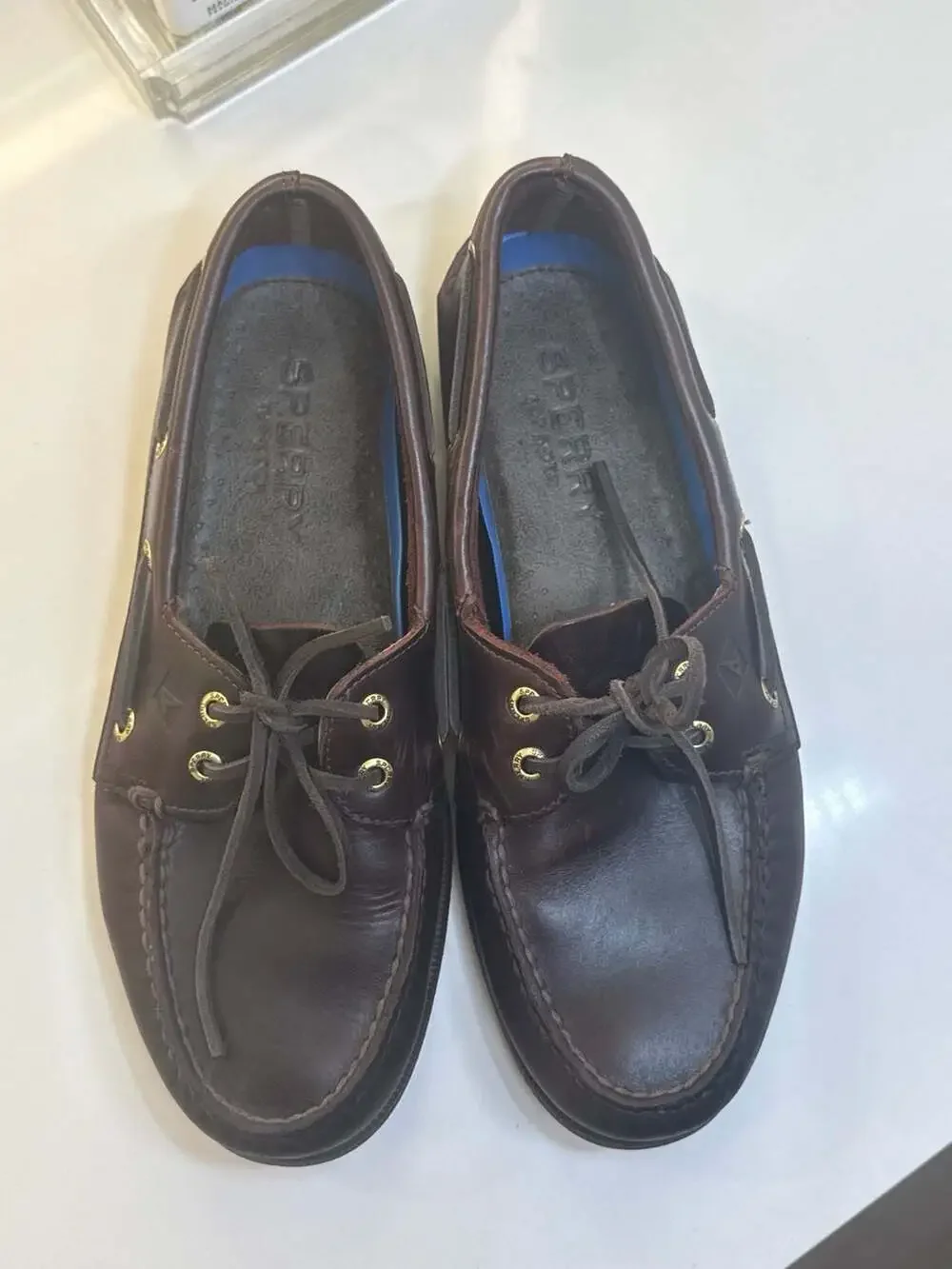 Sperry Men's Authentic Original 2-Eye Boat Shoe Amaretto Brown Leather